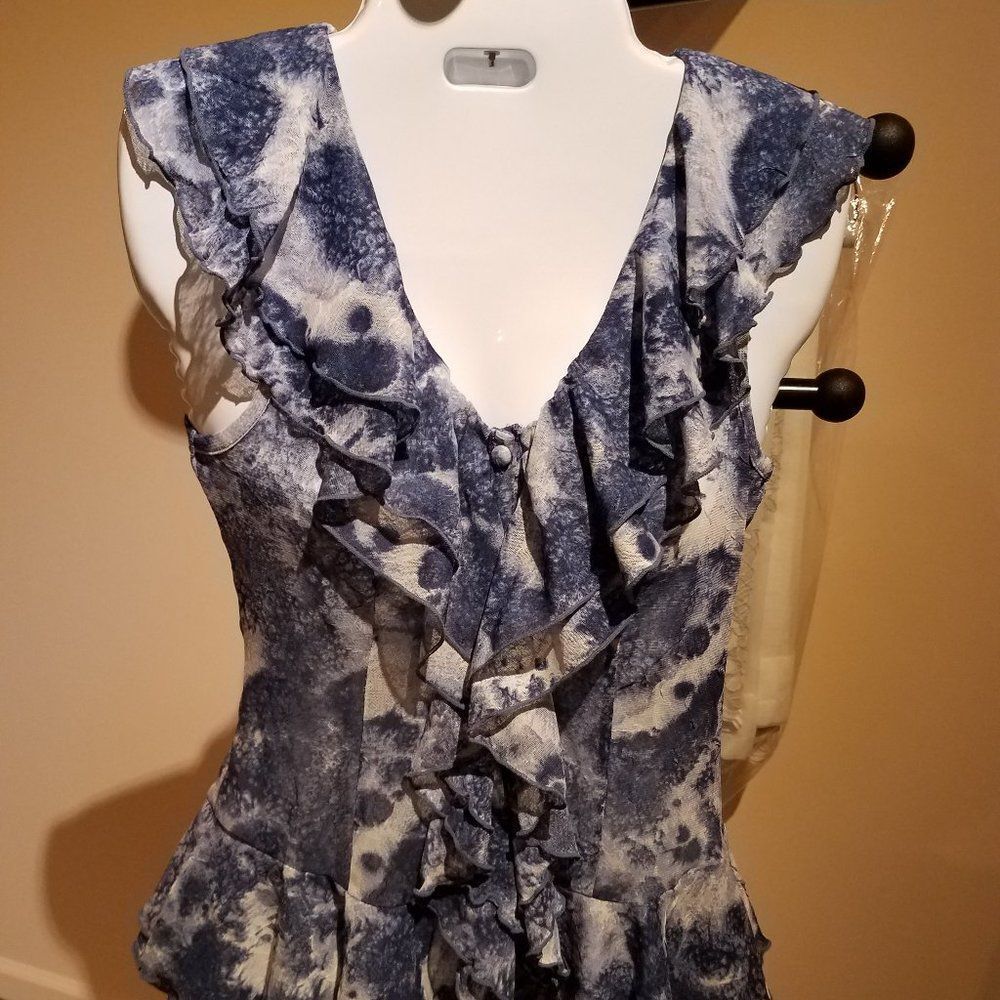 INC ruffled top